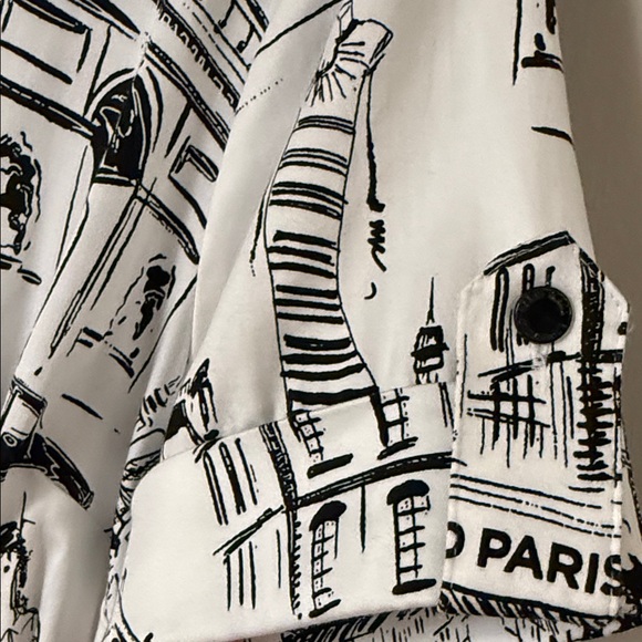 Karl Lagerfeld Monochrome Architectural Print Dress - Picture 3 of 6